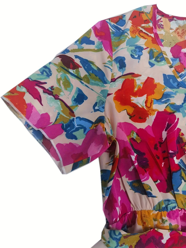 Yara | Grande Taille Robe à Fleurs