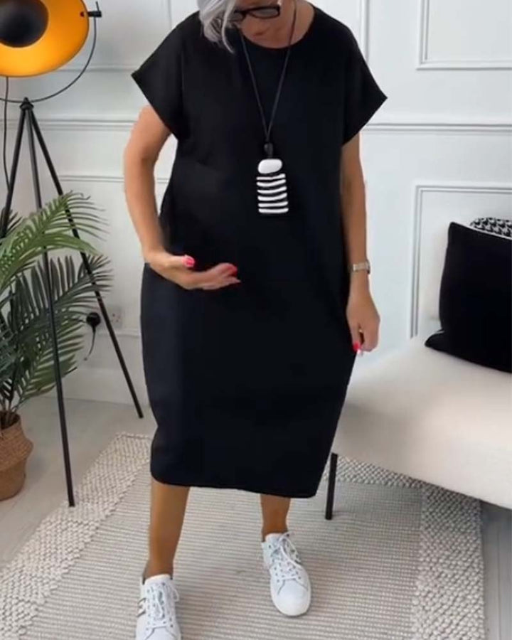Cleo - Élégante Robe à Manches Courtes