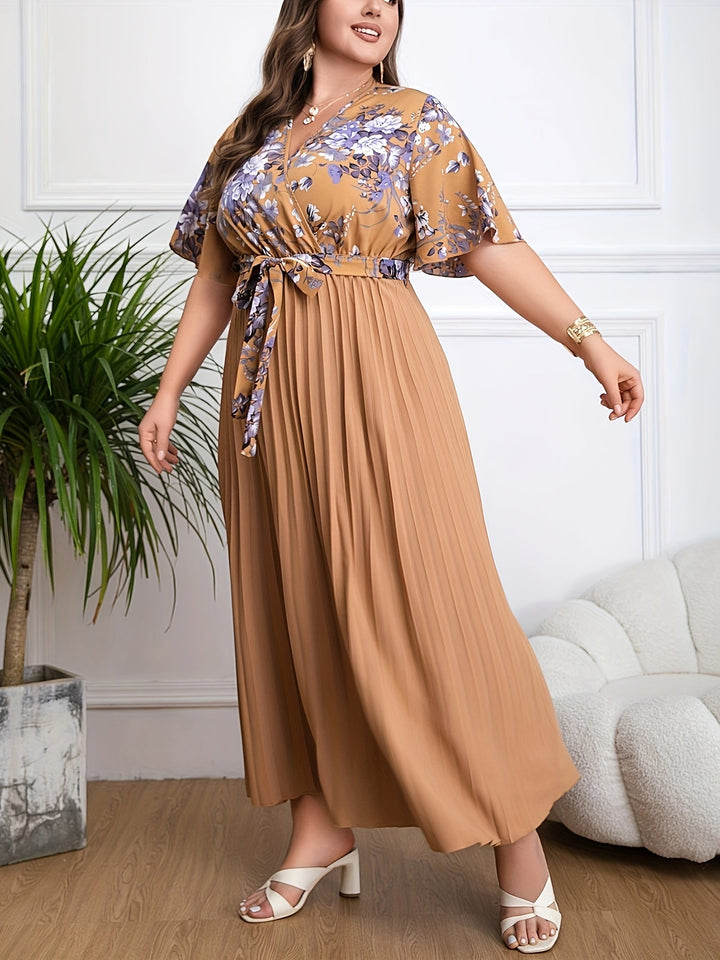 Fleur | Robe Ceinturée Plus Size
