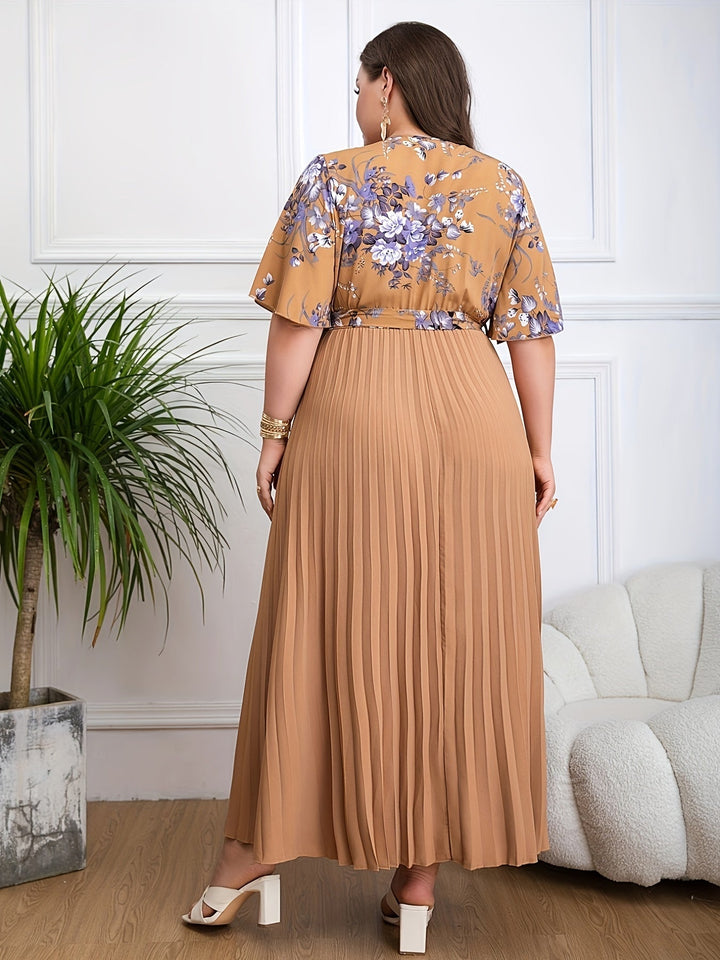 Fleur | Robe Ceinturée Plus Size
