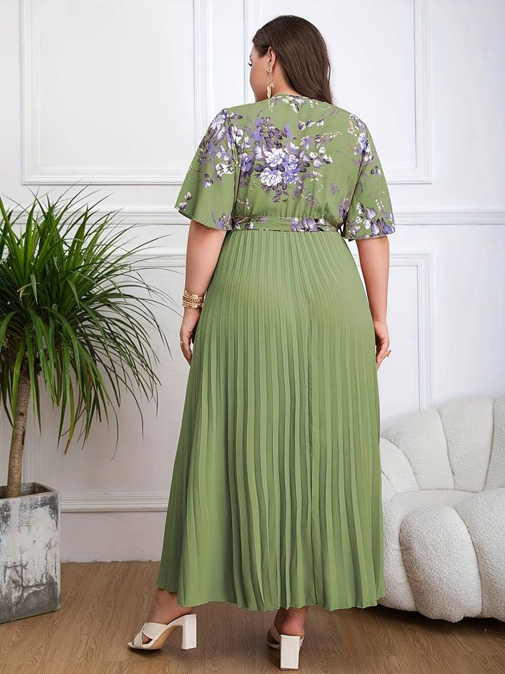 Fleur | Robe Ceinturée Plus Size