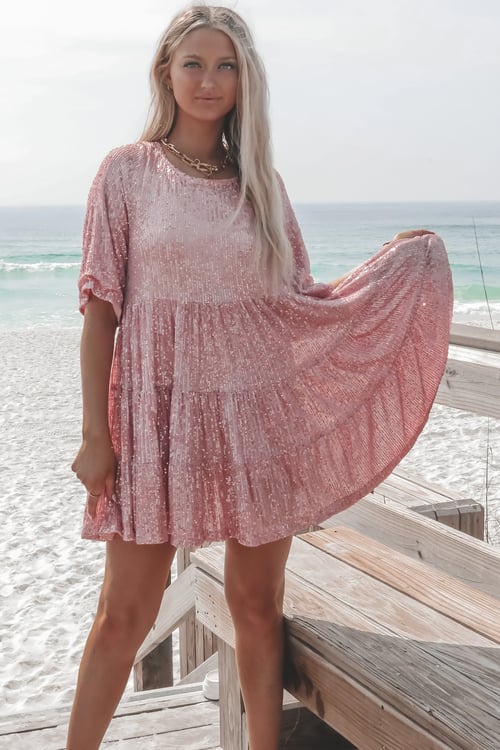 Coco - Mini Sequin Robe