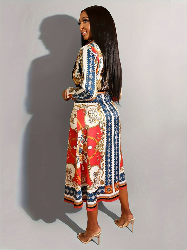 Maroille - Robe Chemise Longue à Mi-Mollet