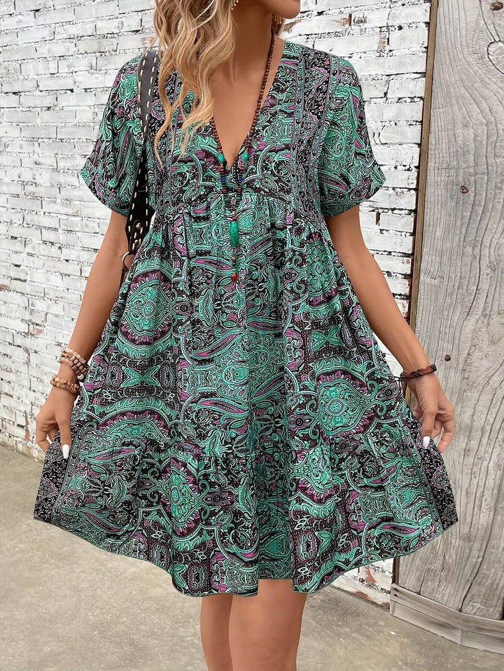 Sabrina | Robe Grande Taille à Manches Courtes