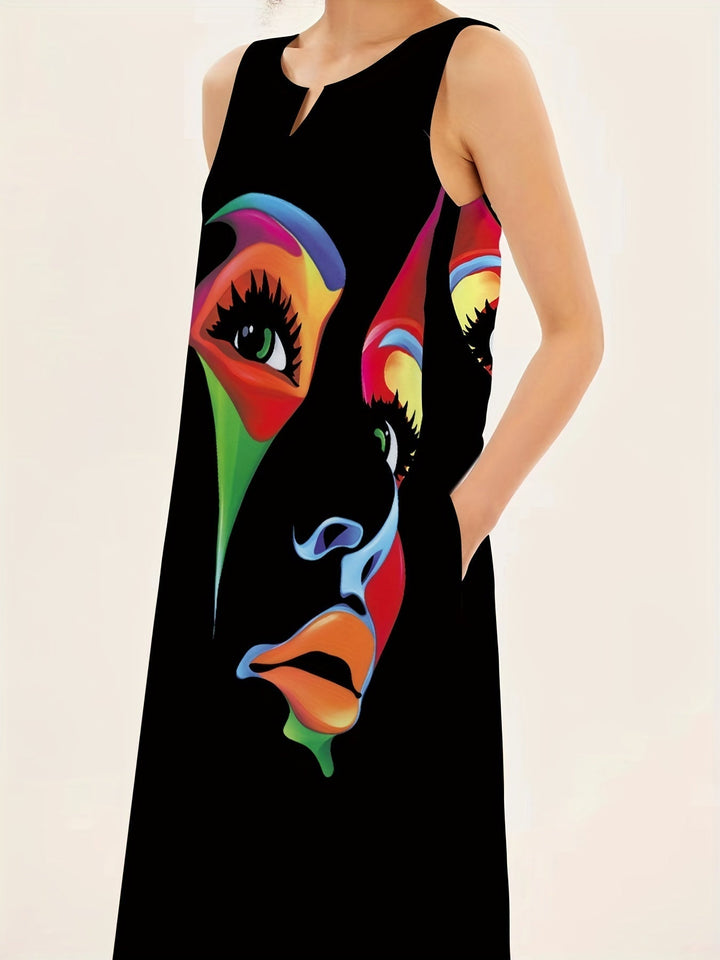 Chic Printed Maxi Robe by Honor