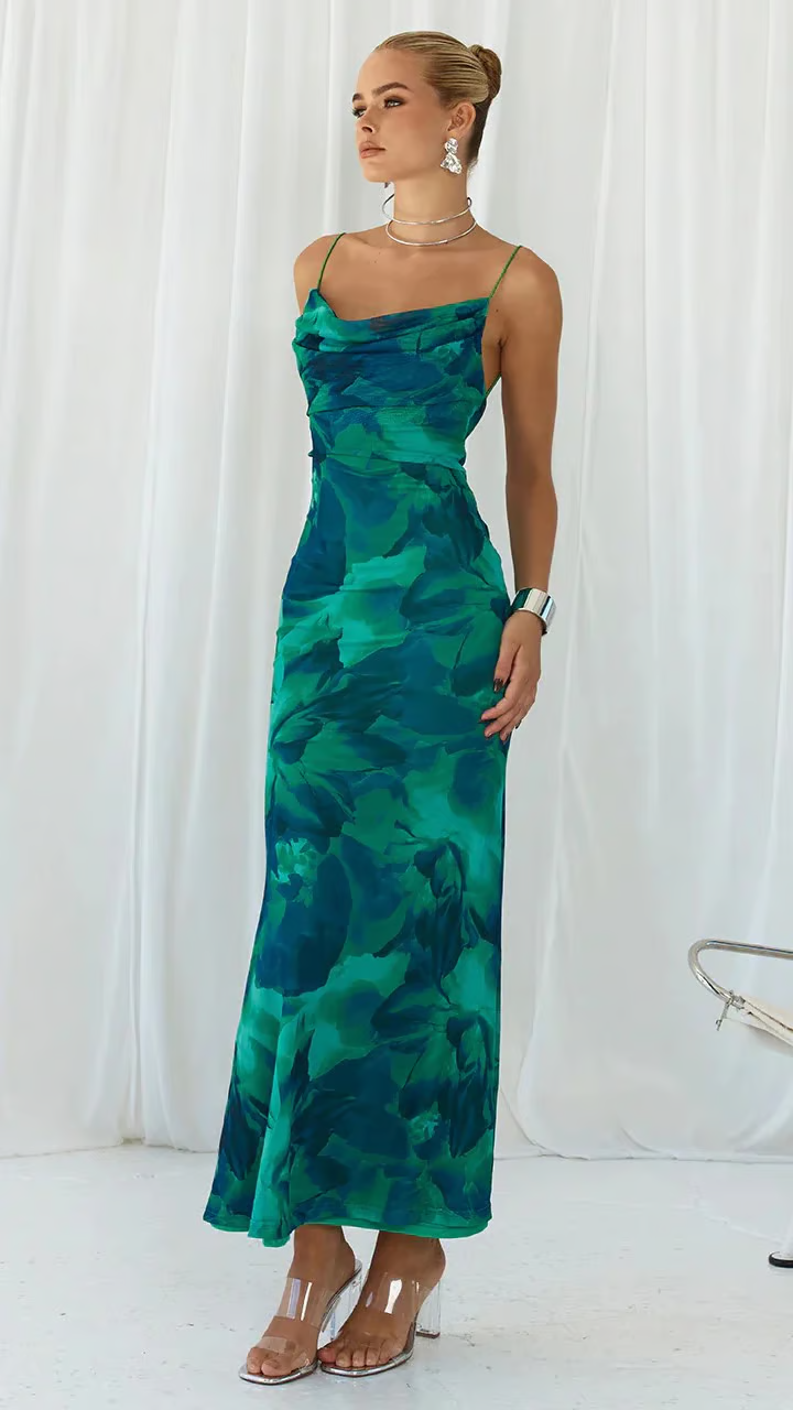 Ainsley - Robe Maxi Bodycon Sans Manches pour Soirée