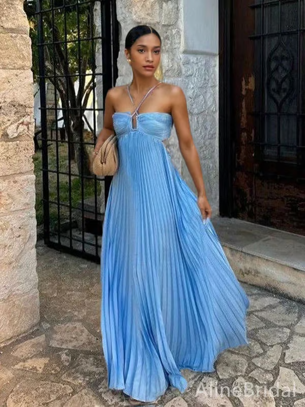 Tansy - Maxi Halter Robe Éclat d'Été