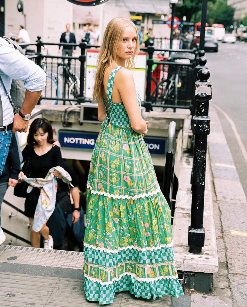 Maxi Boho Dress Basil - Sunlit Dreams