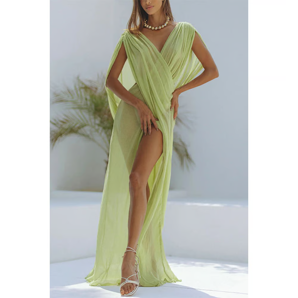 Phoenix - Robe de plage sans manches en tissu ajouré