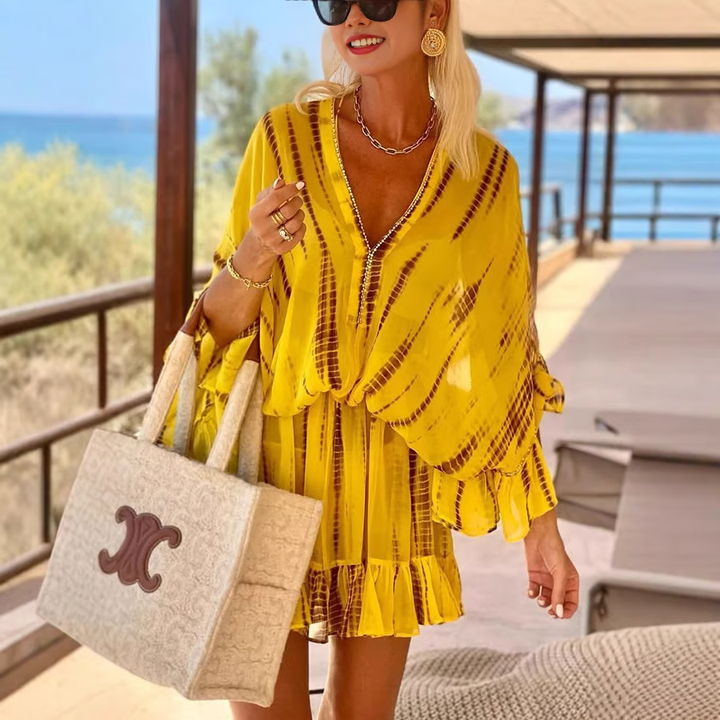Adalyn - Mini Robe Chic à Encolure V Profonde