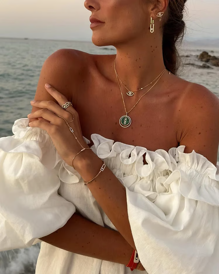 Sofia - Robe en Lin à Épaules Dénudées