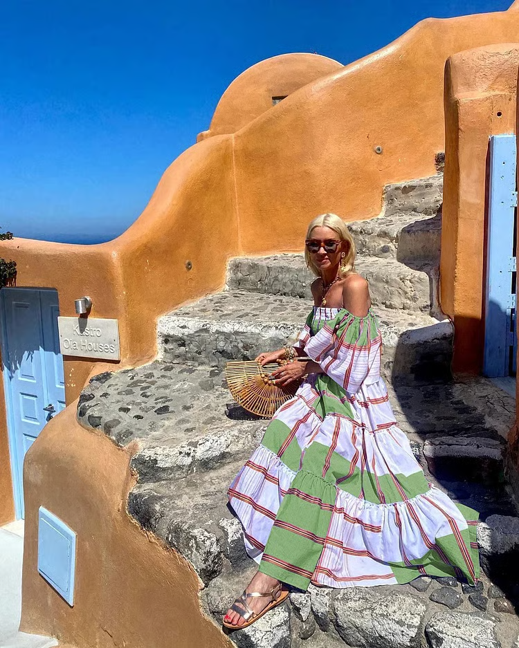 Fallon - Luxe Maxi Robe Imprimée en Fleurs Mexicaines