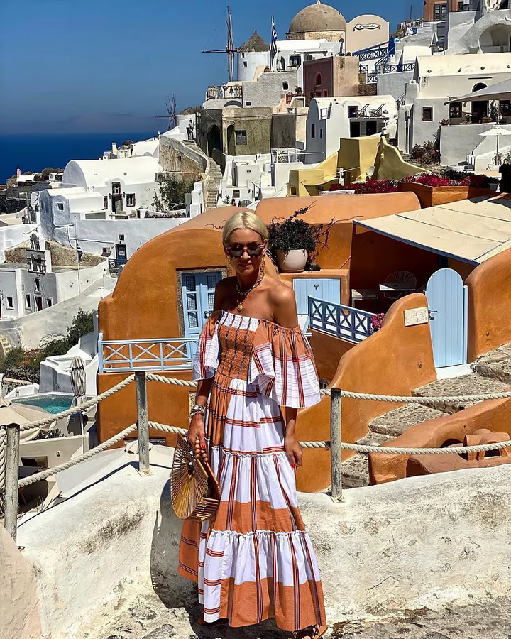Fallon - Luxe Maxi Robe Imprimée en Fleurs Mexicaines