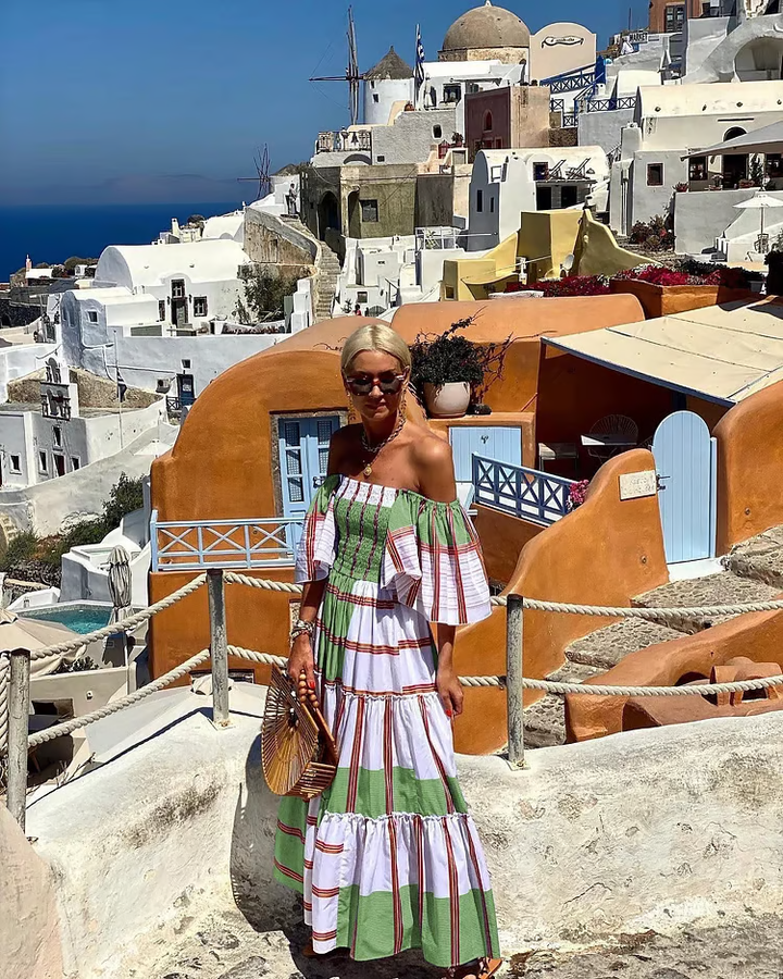 Fallon - Luxe Maxi Robe Imprimée en Fleurs Mexicaines