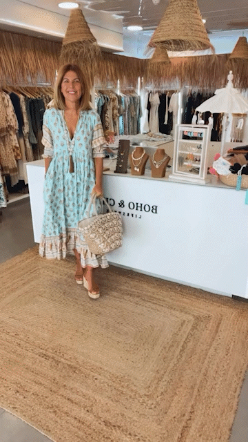 Peyton – Robe Bohème à Manches Longues en Forme de Lanternes