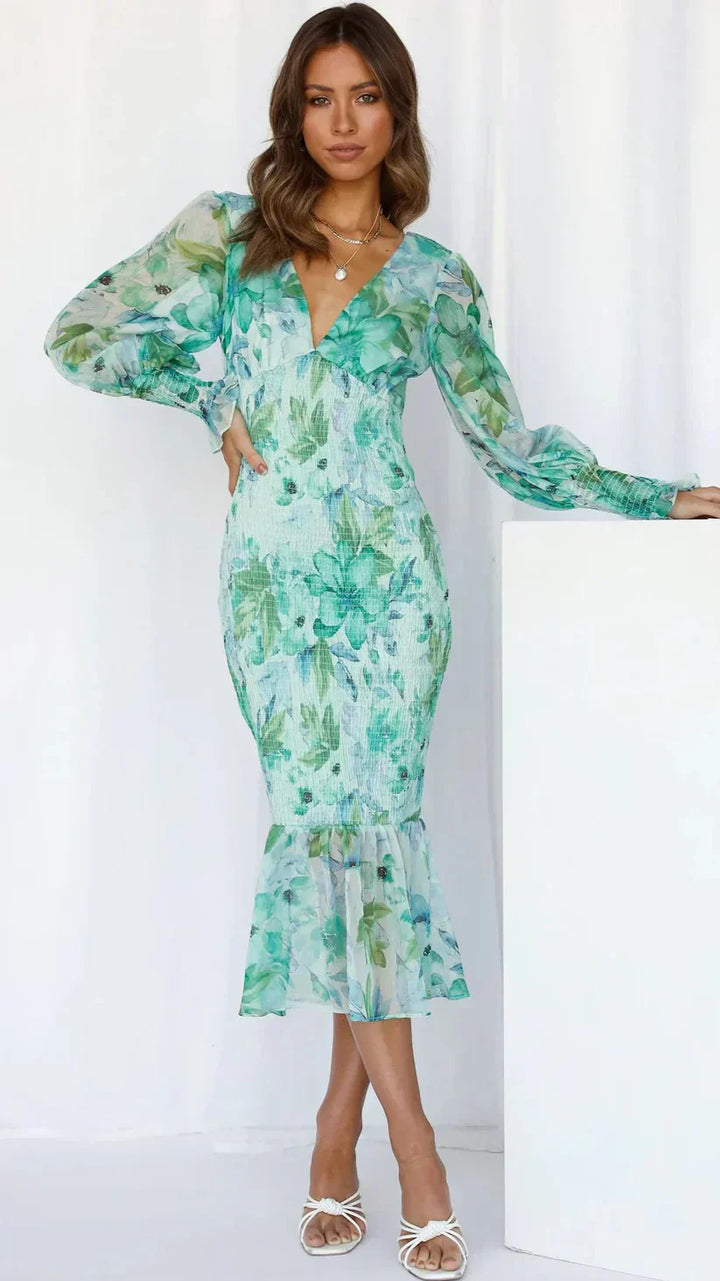 Amara | Robe Éblouissante à Fleurs