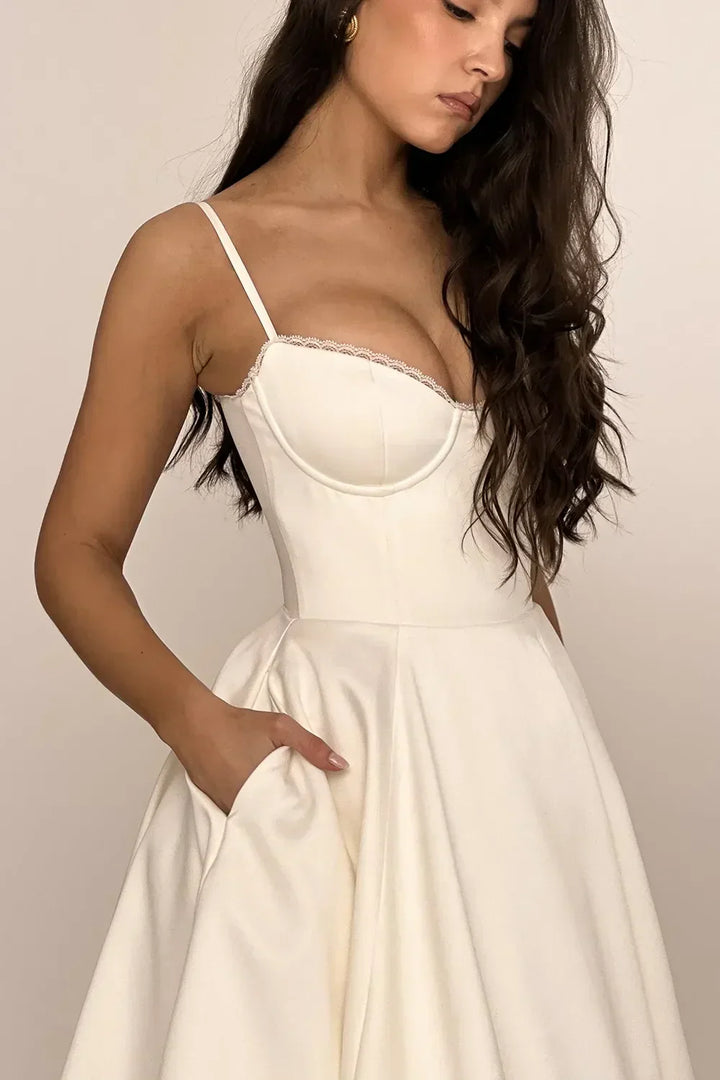Minerva - Robe de Luxe à Bretelles Spaghetti pour Princesse