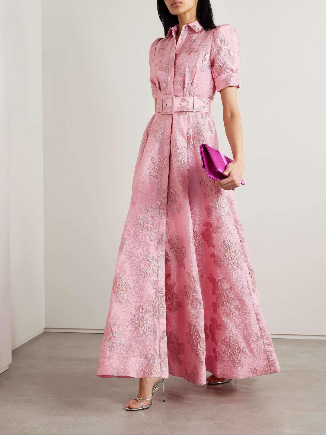 Celina | Robe Courte à Manches Bouffantes