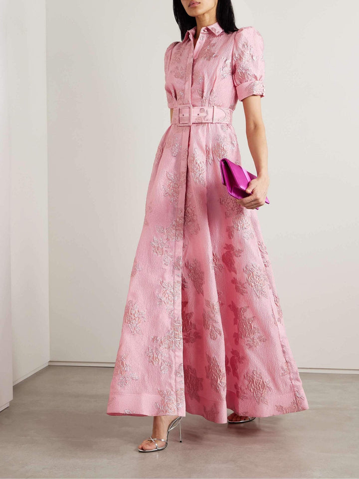 Celina | Robe Courte à Manches Bouffantes