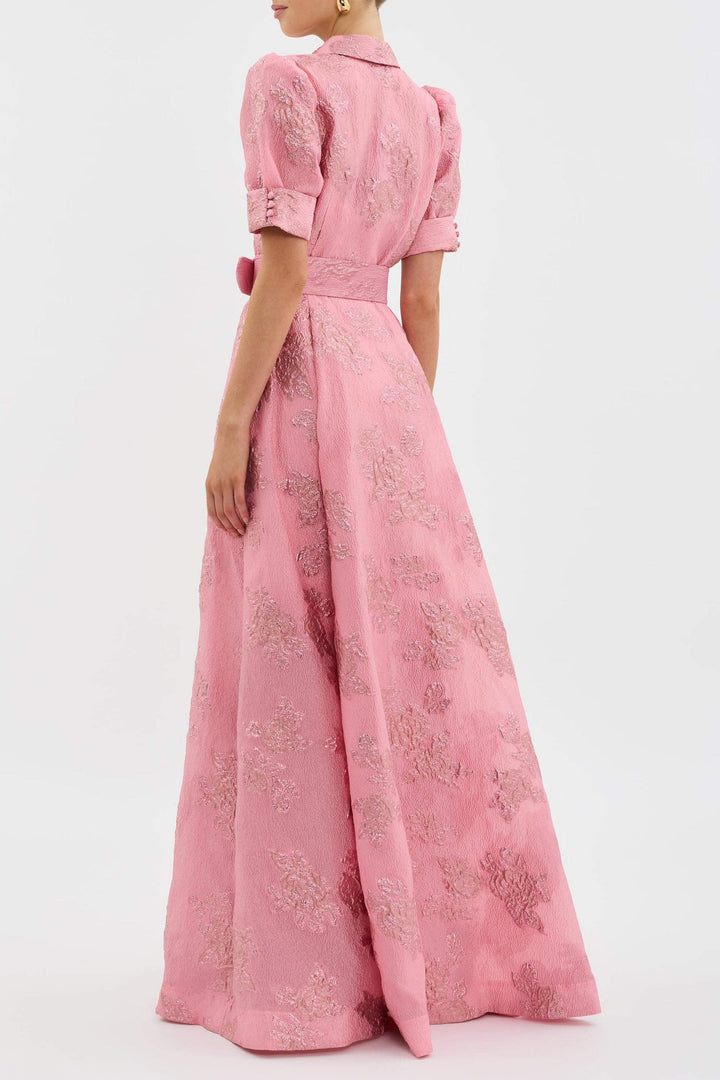Celina | Robe Courte à Manches Bouffantes