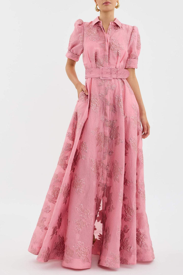 Celina | Robe Courte à Manches Bouffantes