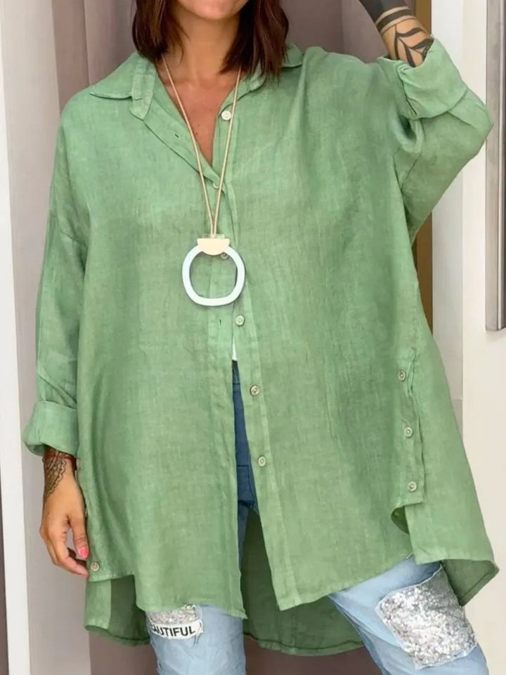 Sophia™ - Oversized Button-Up Chemise