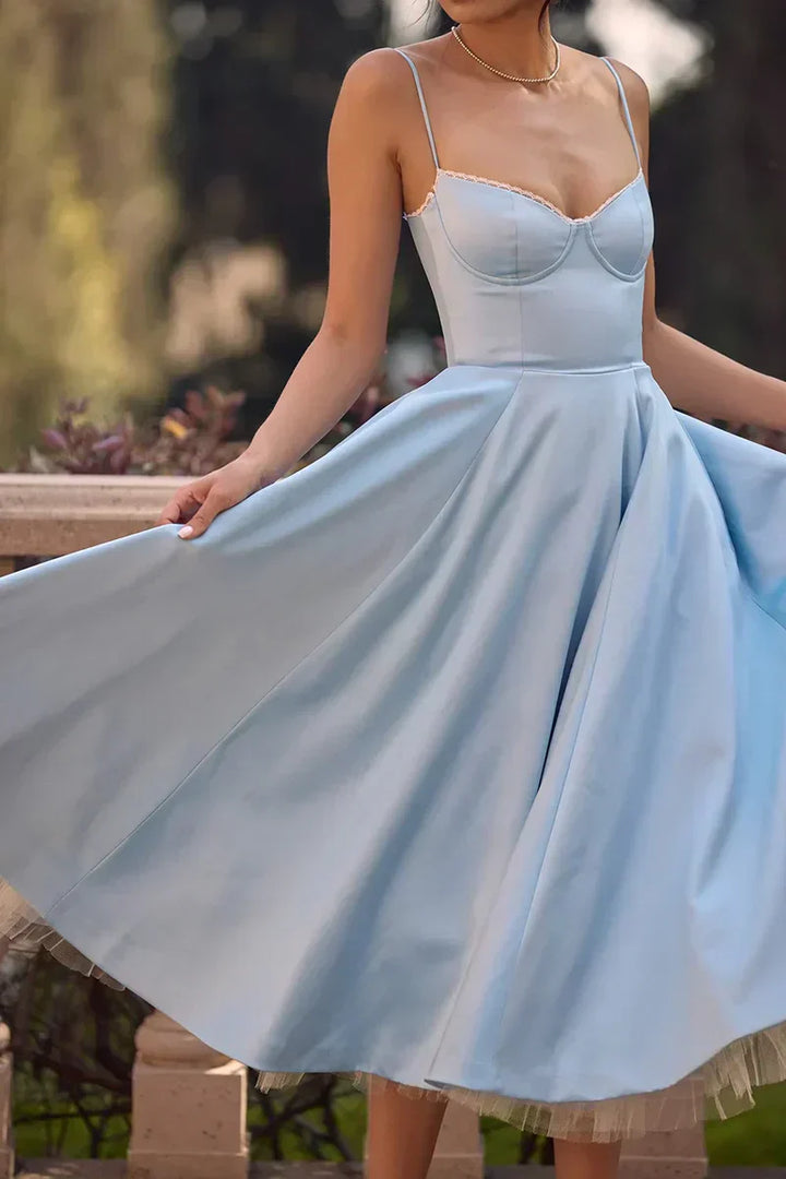 Minerva - Robe de Luxe à Bretelles Spaghetti pour Princesse