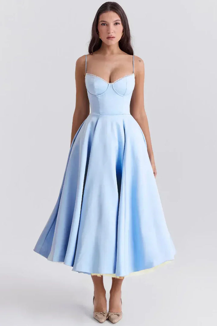 Minerva - Robe de Luxe à Bretelles Spaghetti pour Princesse