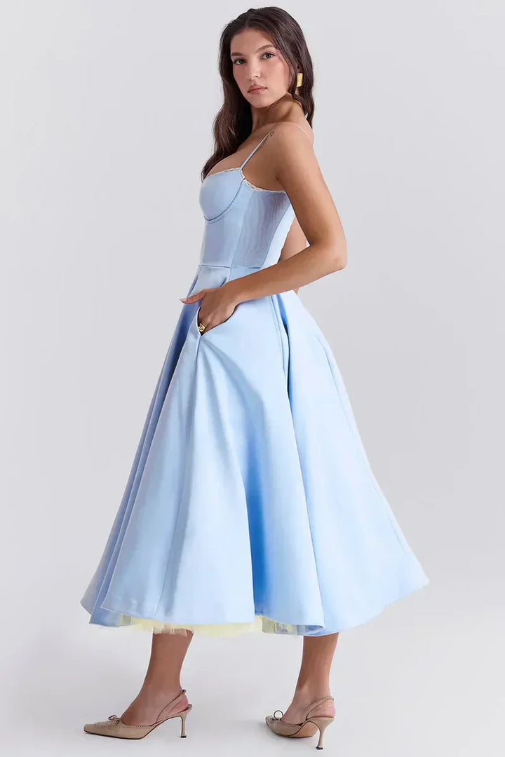 Minerva - Robe de Luxe à Bretelles Spaghetti pour Princesse