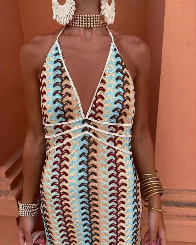 Charlotte - Robe de Plage en Crochet Boho Tunique