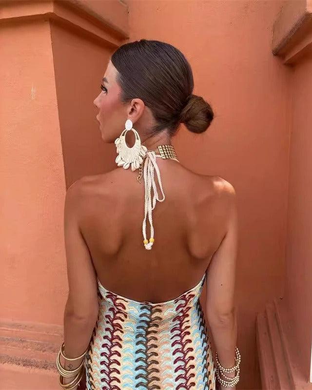 Charlotte - Robe de Plage en Crochet Boho Tunique