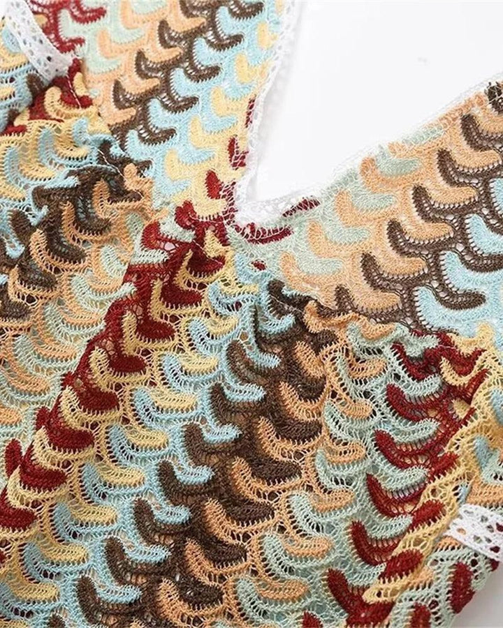 Charlotte - Robe de Plage en Crochet Boho Tunique