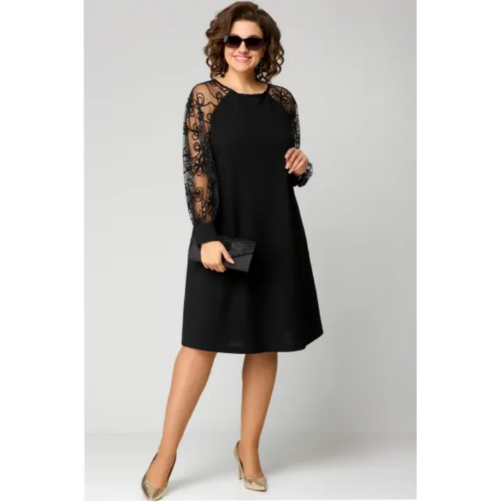 Elara | Élégante Robe en Dentelle Grande Taille