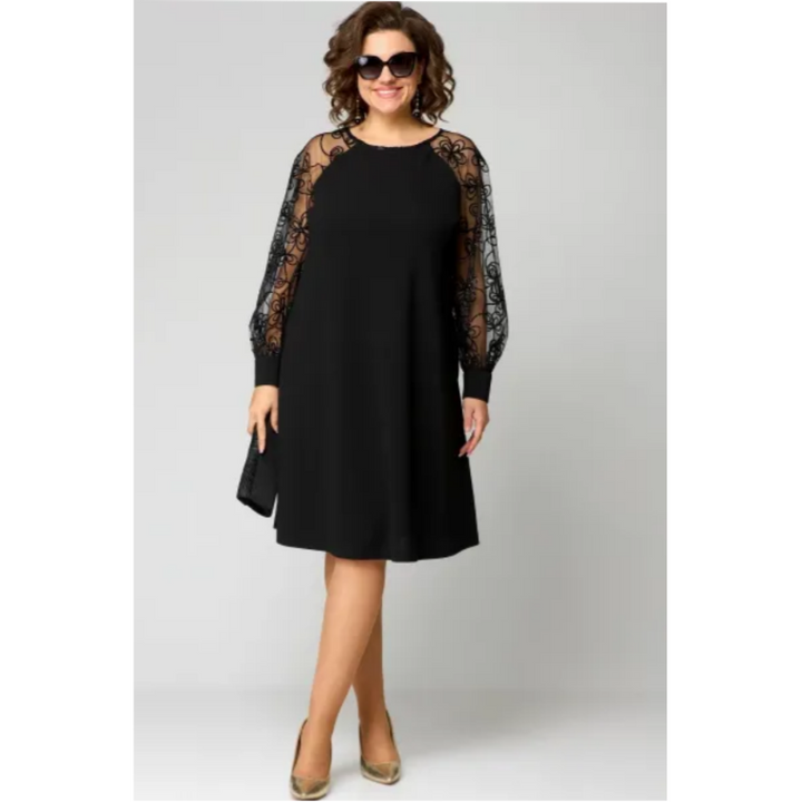 Elara | Élégante Robe en Dentelle Grande Taille