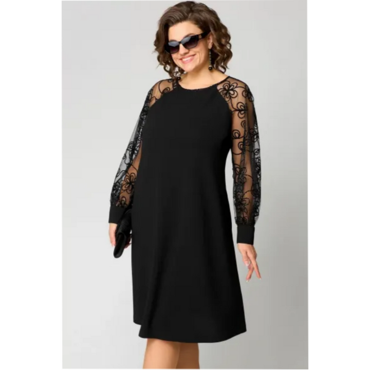 Elara | Élégante Robe en Dentelle Grande Taille