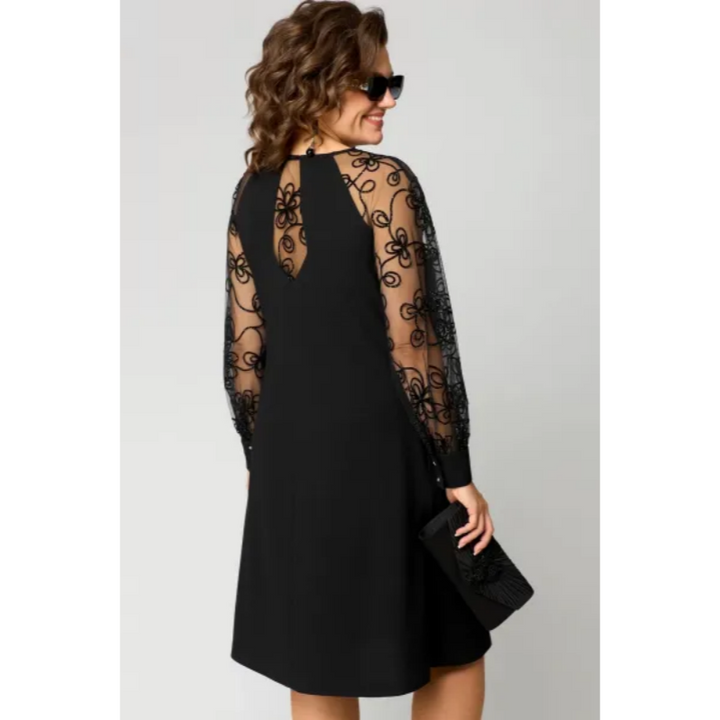 Elara | Élégante Robe en Dentelle Grande Taille