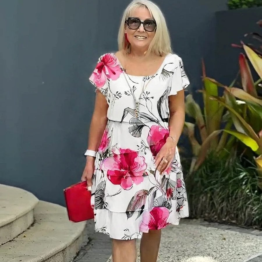 Lyra - Élégante Robe Florale Gracieuse