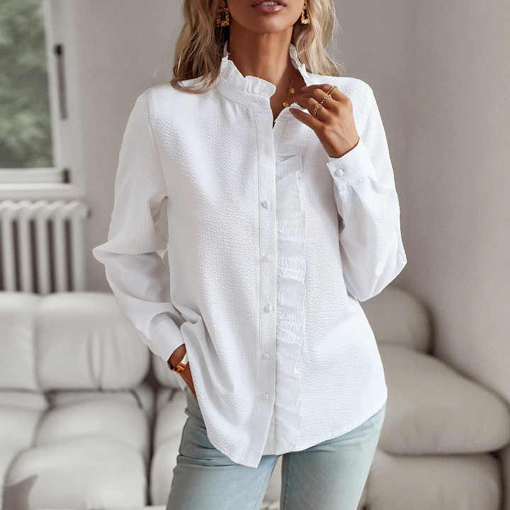 Belle™ - Élégante Polo Blouse